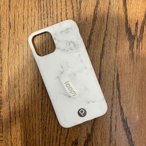White Marble Loopy Case - iPhone 11 Pro